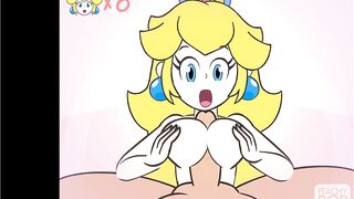 Super Smash Girls Titfuck! Peach