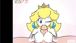 Super Smash Girls Titfuck! Peach