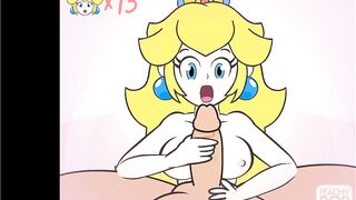 Super Smash Girls Titfuck! Peach