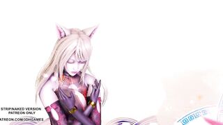 [MMD]Tougen Renka 桃源恋歌 Ahri Kaisa Seraphine Hot Erotic Dance 4K 60FPS