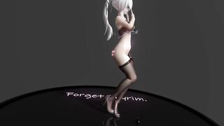 【hentai MMD】Hentai Secretary Girl seriously Temptation Strip Dance