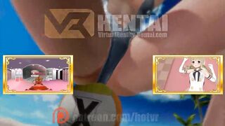 DOAX3 Nyotengu Rubbing Pussy on Volleyball