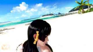 DOAX3 Nyotengu Rubbing Pussy on Volleyball