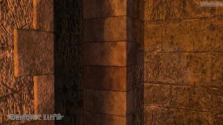 Werewolves fuck a chained Elf Girl in dungeon. Hentai Monster 3D rough sex