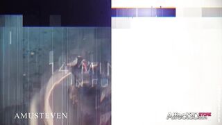 Big Tits Angelita fucked hard by a monster in a 3d animation