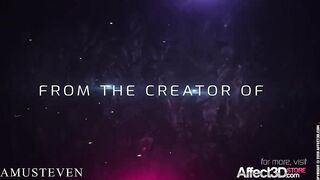 Big Tits Angelita fucked hard by a monster in a 3d animation