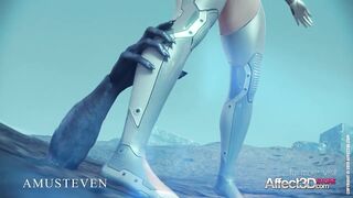 Big Tits Angelita fucked hard by a monster in a 3d animation