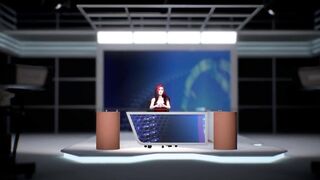BREAKING NEWS: MILF News Anchor doesn't Wear anything under her Dress - Gains Weight On-Air