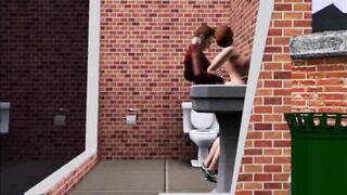 Fucked a Dumpling in a Public Toilet | Sims 3 Sex