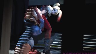 Batman Porn Asylum - Harley Quinn Fucks Power Girl