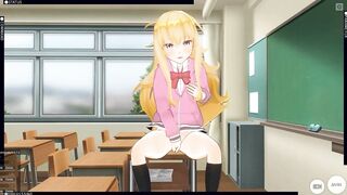 3D HENTAI Gabriel Masturbates in the Classroom