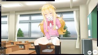3D HENTAI Gabriel Masturbates in the Classroom