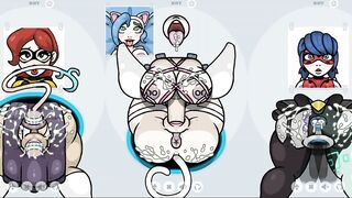 Fapwall Weird Hentai game Felicia Darkstalker intense fuck