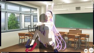 3D HENTAI Shimakaze Cums in her Pussy