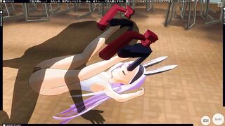 3D HENTAI Shimakaze Cums in her Pussy