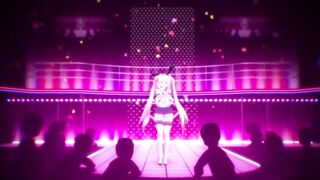 MMD Miku Stepfamily Stepsister with Succubus Micro Bikini & Hot School Girl Curvy Body 3d Hentai