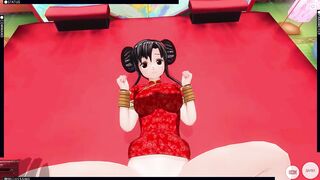 3D HENTAI POV Cute Girl Fucks Boyfriend on Lunar new Year