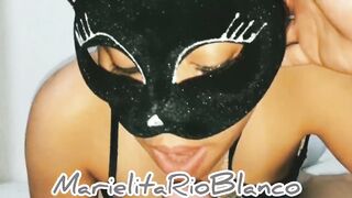 Alcohol Drugs Masks and Cock Blowjob all Night. India Lets herself be Recorded for a few Euros