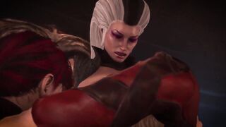 Cassie Sucks Off Sindel With A Little Help
