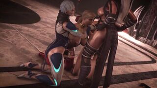 Cassie Sucks Off Sindel With A Little Help