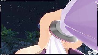 3D HENTAI POV Yuzuki Yukari Rides your Cock in the Garden