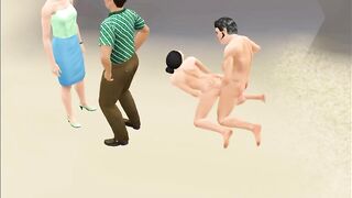 Swing Party - Fucked Wife with her Husband | Porno Game