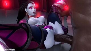 Widowmaker Insane Anal Session BBC Version