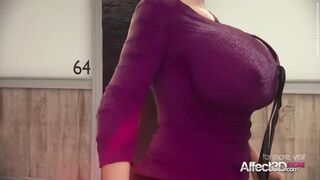 Lesbian futanari cosplay 3d animation
