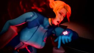 Samus Aran SFM Montage | zero Suit Handjob/Blowjob |