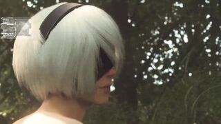 Nier Automata - 2B Harvest Point (Animation With Sound)