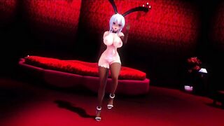 Mmd R18 Haku Bunny Girl Prepare her Pussy for Master Fucker 3d Hentai