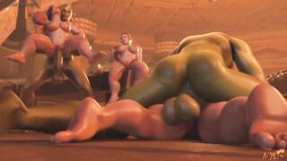 Orcs & Dwarves by NYL ENHANCED 2021 - a 3D Futa Animation Edited by Duskhaven
