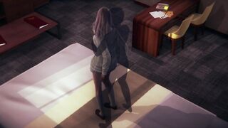 3D HENTAI Mika from Girls Und Panzer Fucked in the Room