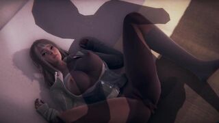 3D HENTAI Mika from Girls Und Panzer Fucked in the Room