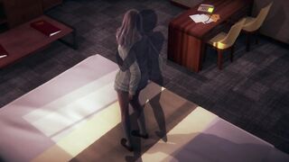 3D HENTAI Mika from Girls Und Panzer Fucked in the Room