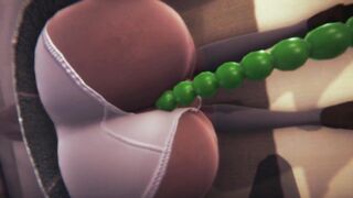 3D HENTAI Mika from Girls Und Panzer Fucked in the Room