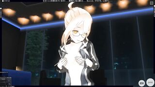 3D HENTAI X Alter Posing and Masturbating