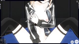 3D HENTAI X Alter Posing and Masturbating