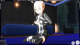 3D HENTAI X Alter Posing and Masturbating