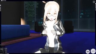 3D HENTAI X Alter Posing and Masturbating
