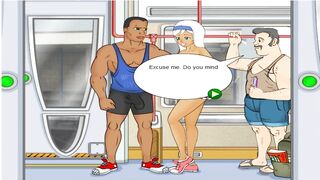 Fucked a Girl on a Train while an Athlete, a Cuckold, does not see | Pc Gameplay
