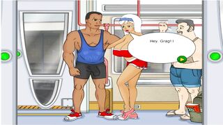Fucked a Girl on a Train while an Athlete, a Cuckold, does not see | Pc Gameplay