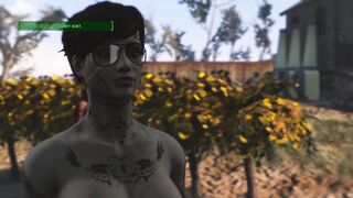 Tattooed Women in Fallout. Sex with Kindling Music | PC Gameplay