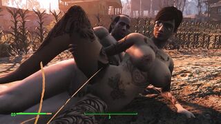 Tattooed Women in Fallout. Sex with Kindling Music | PC Gameplay
