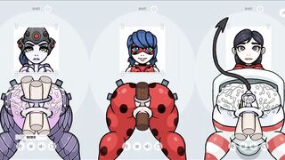 Fapwall [rule 34 Hentai Game] Miracolous Ladybug Huge Black Cocks DP