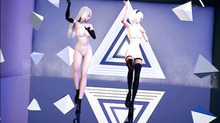 [MMD] Dreamcatcher - Odd Eye Naked Dance NierAutomata 2B 2A