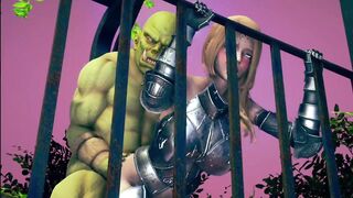 Female Knight Lose to Monster Ork - Episode.2