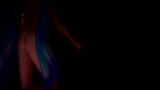 MMD Miku Micro Bikini Fireworks 4k no Effects