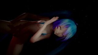 MMD Miku Micro Bikini Fireworks 4k no Effects