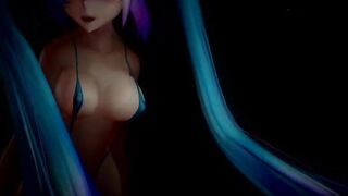 MMD Miku Micro Bikini Fireworks 4k no Effects